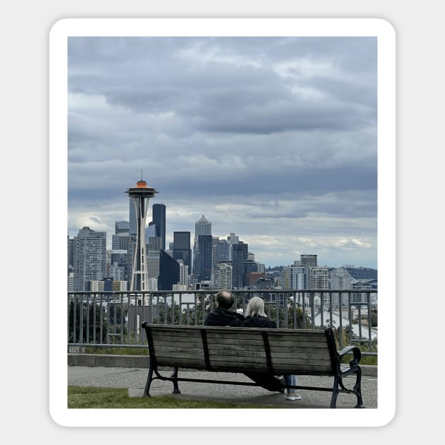 Old Love, Seattle Space Needle Magnet by kcvg